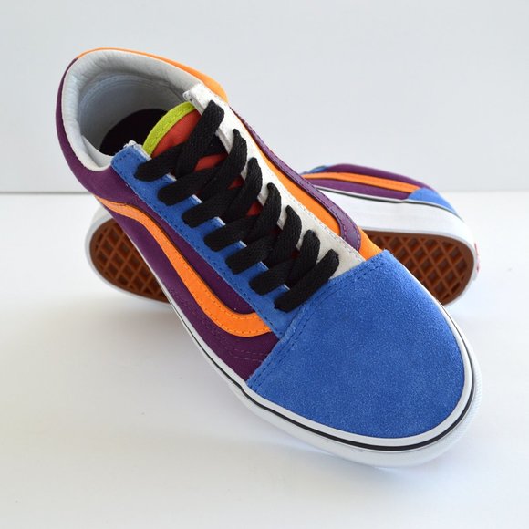 VANS OLD SKOOL MIX AND MATCH PURPLE, ORANGE BLUE GPJCBGTMRGLD SNEAKER SHOES NEW - Picture 10 of 10